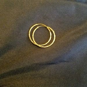 Gold Plated Hoop Earrings